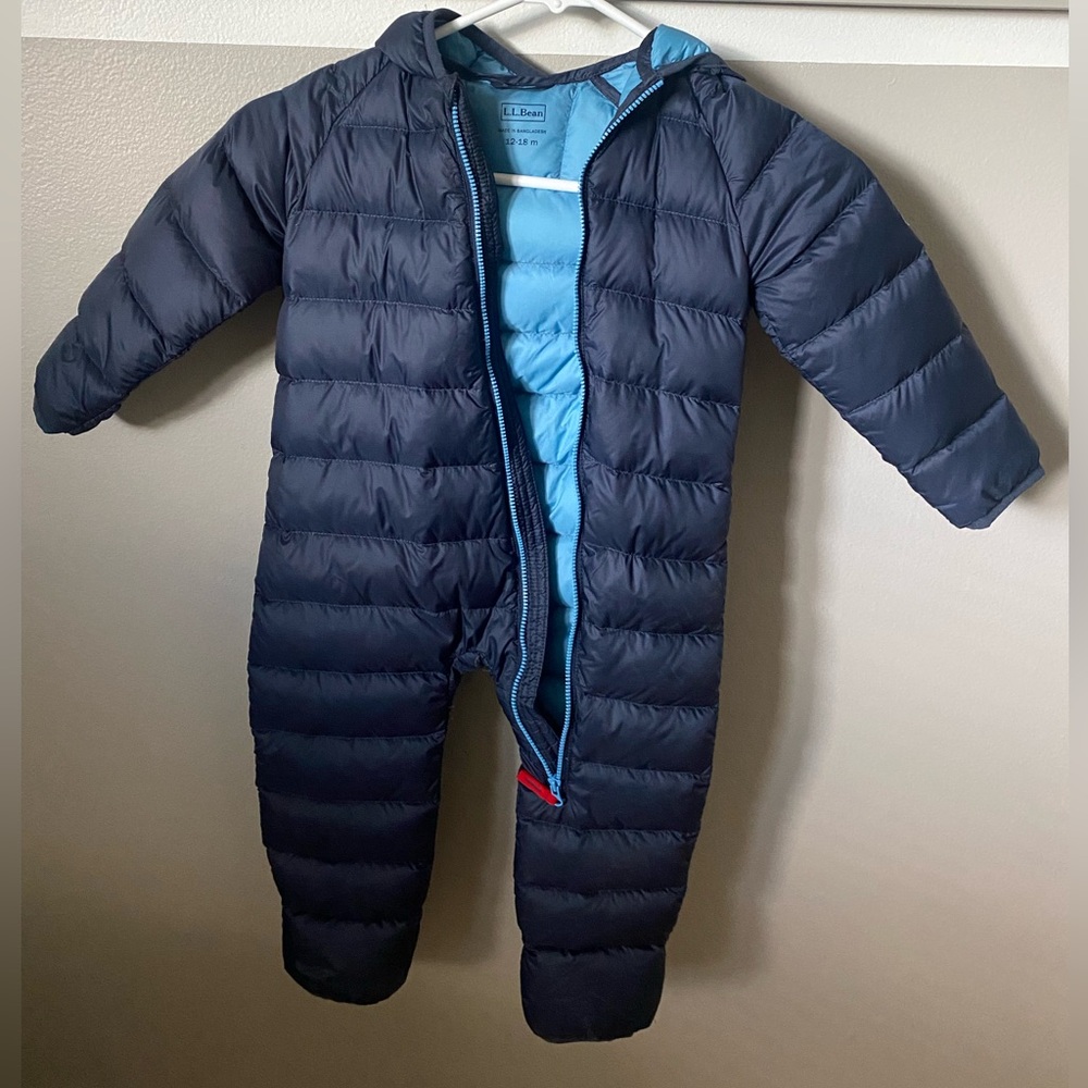 L.L. Bean Dark Blue Infant Puffer Suit
